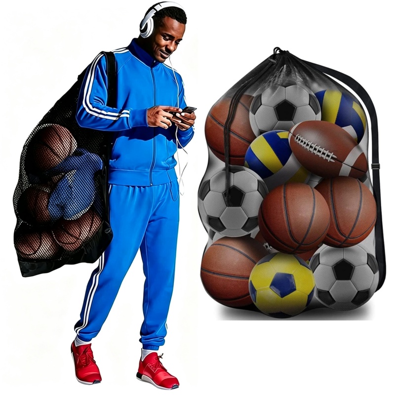 Drawstring Gym Bag - Sac de sport portable grande capacité