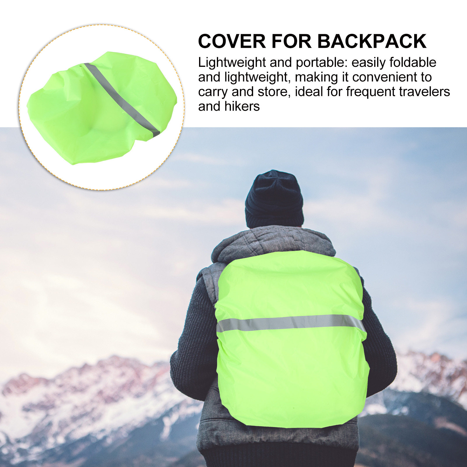 Rain Cover Backpack - Housse de pluie pour sac à