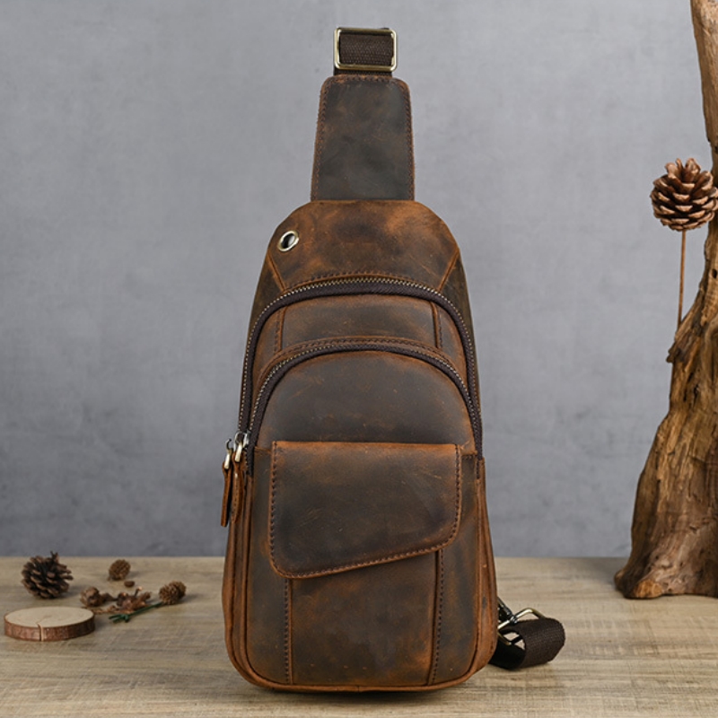 Sling Backpack Shoulder - Sac de Poitrine Multifonctionnel de Luxe