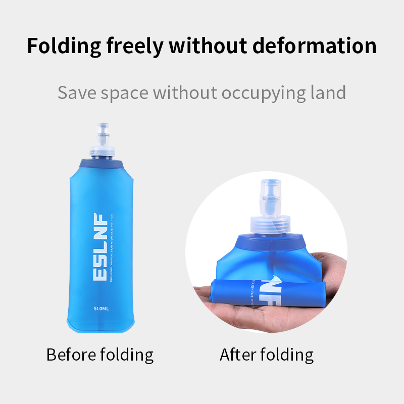 Hydration Pack Outdoor - Bouteille d'eau pliable de 500ml, flacon