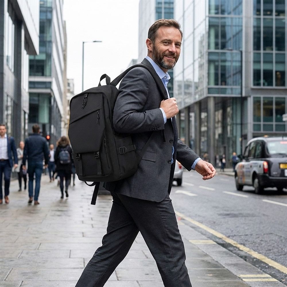 Canvas Backpack Casual - Sac à dos pour homme d'affaires