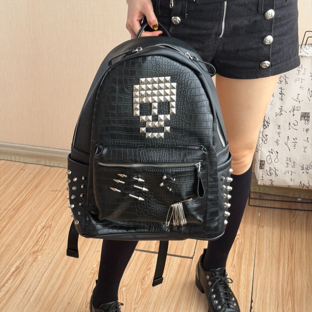 Fashion Backpack Women - Sac à dos original noir à