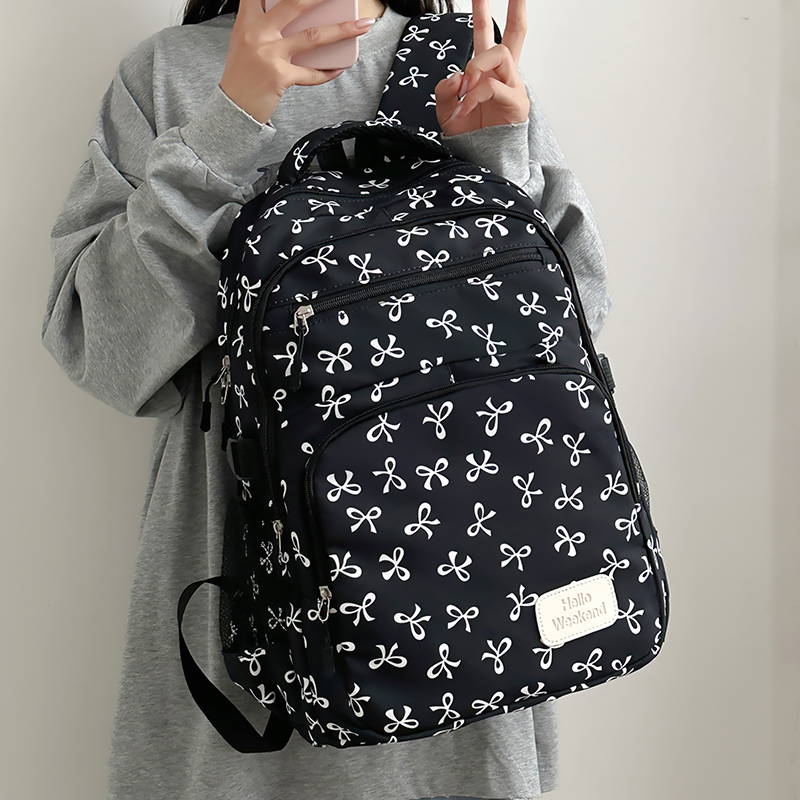 Sling Backpack Shoulder - Sac à dos imprimé nœud papillon,