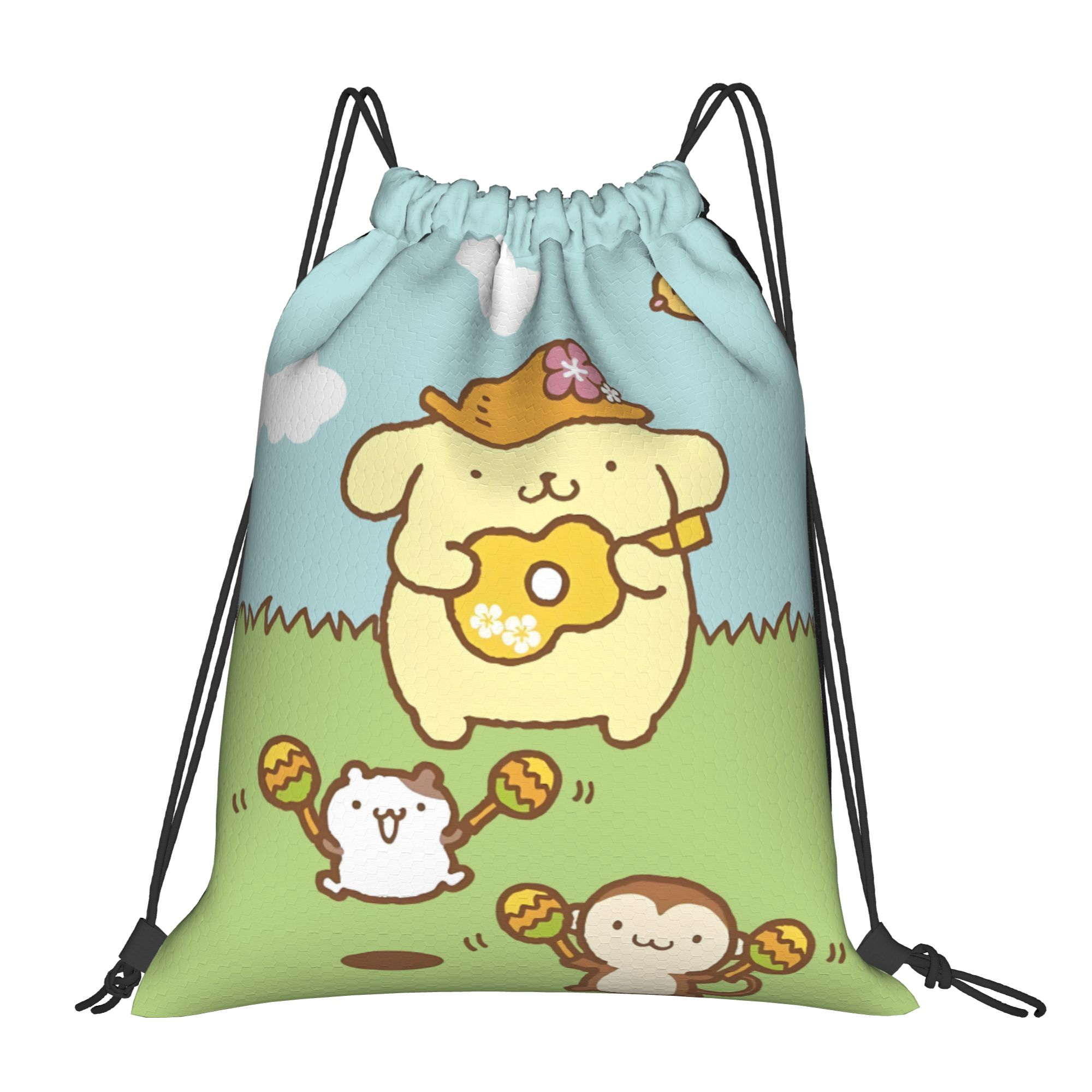 Drawstring Gym Bag - Sacs à dos personnalisés P-Pompompurines avec