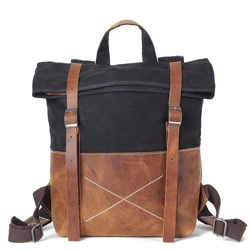 Leather Backpack Vintage - Sac à dos tendance pour hommes
