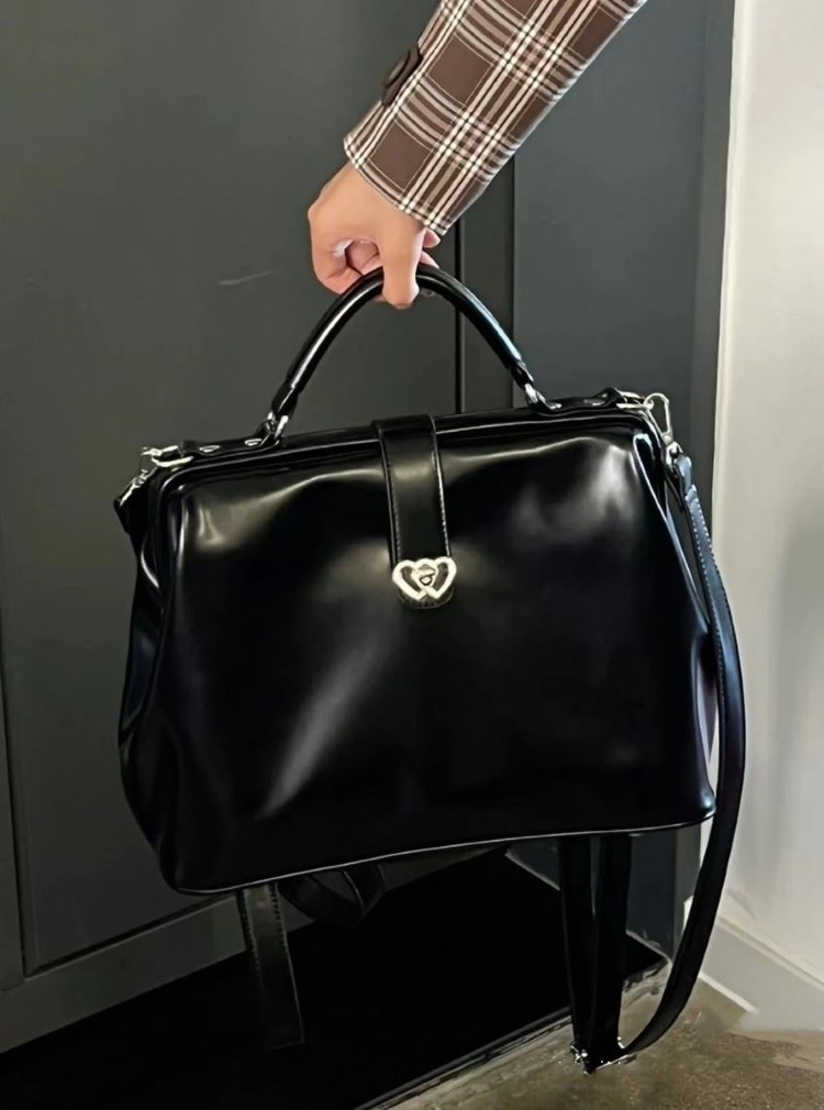 Leather Backpack Vintage - Vintage noir Y2k Mochila femmes Pu