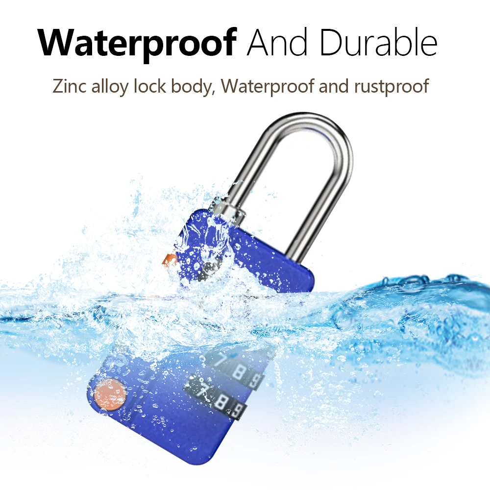 Travel Backpack Anti Theft - Cadenas à combinaison à 4 chiffres