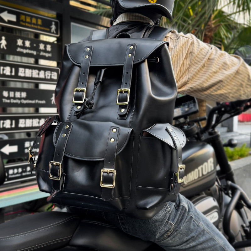Nouveautés : Sac à dos en cuir - Leather Backpack Vintage avis et prix