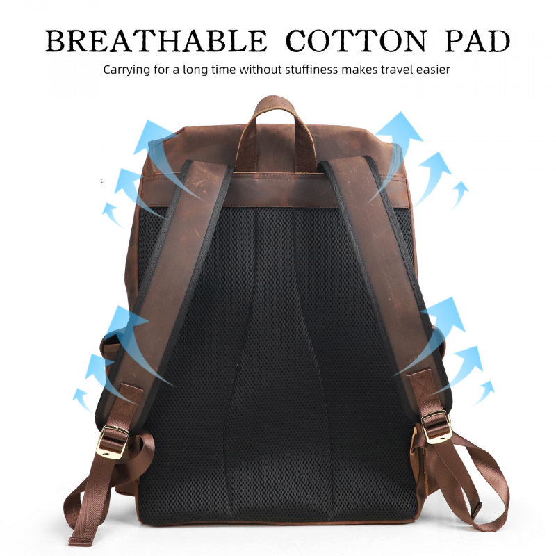 Nouveautés : Sac à dos en cuir - Leather Backpack Vintage avis et prix