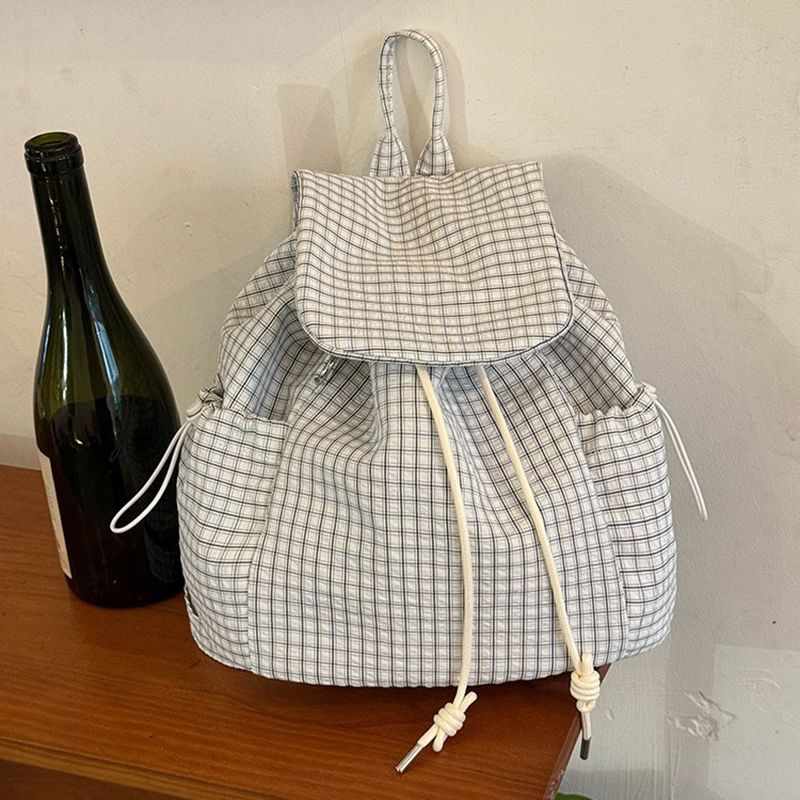 Sac à dos léger à carreaux pou - Canvas Backpack Casual avis et prix