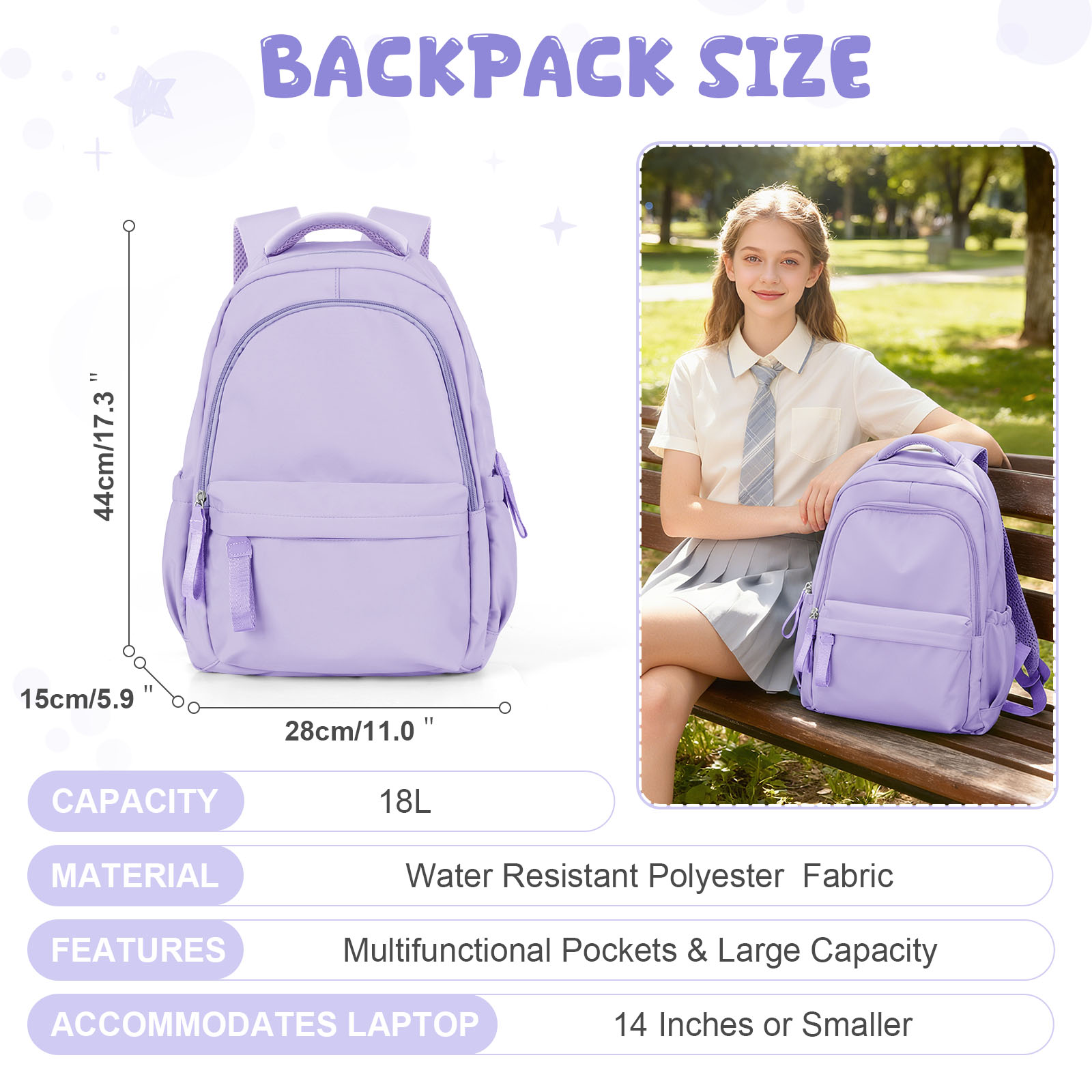 Sac à dos d'école pour adolesc - Canvas Backpack Casual avis et prix