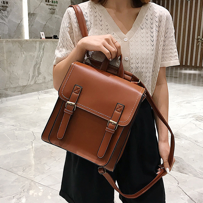 Sac à Dos Vintage en Cuir Pu à - Leather Backpack Vintage avis et prix