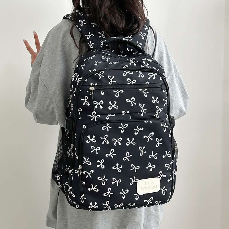 Sac à dos imprimé nœud papillo - Sling Backpack Shoulder avis et prix
