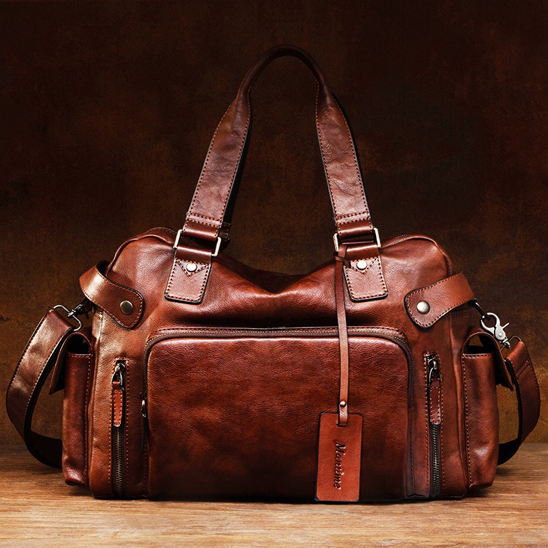 Sac pour hommes Vintage en cui - Leather Backpack Vintage avis et prix
