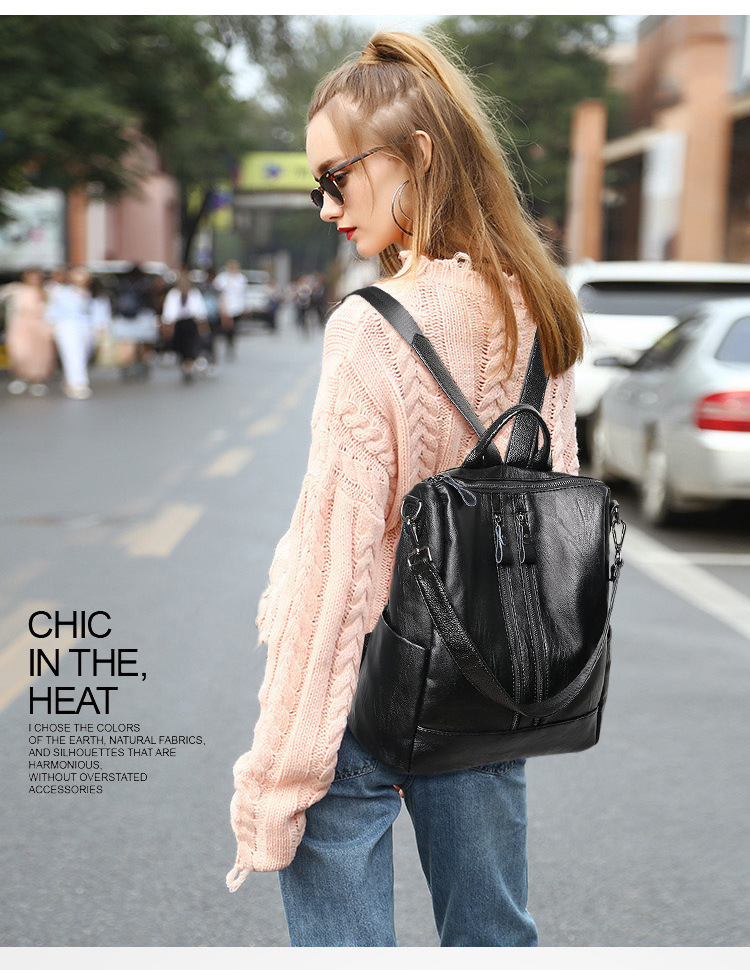 Sac à dos d'école en cuir soup - Canvas Backpack Casual avis et prix