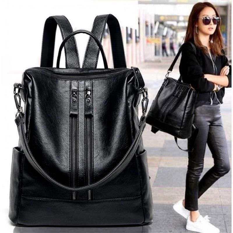 Sac à dos d'école en cuir soup - Canvas Backpack Casual avis et prix