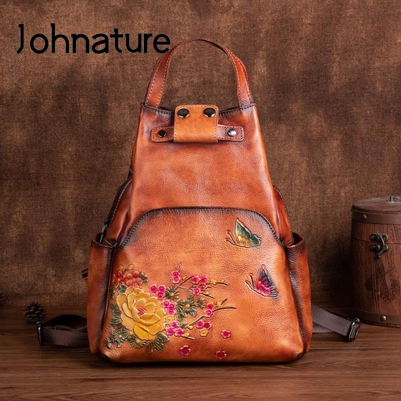 Sac à dos en cuir véritable em - Leather Backpack Vintage avis et prix