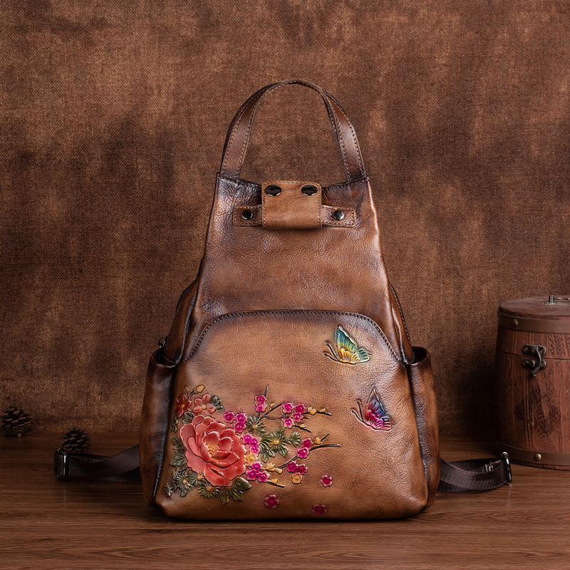 Sac à dos en cuir véritable em - Leather Backpack Vintage avis et prix