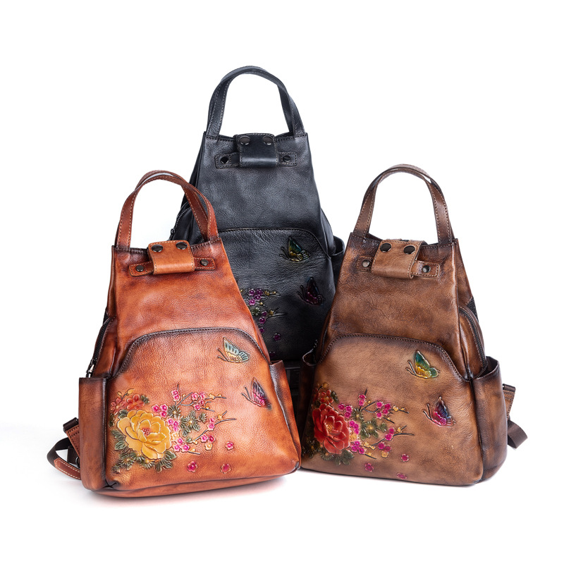 Sac à dos en cuir véritable em - Leather Backpack Vintage avis et prix