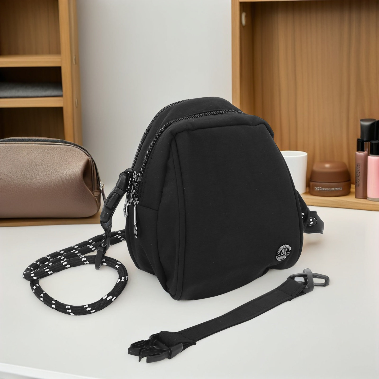 Sac à bandoulière léger noir u - Mini Backpack Purse avis et prix