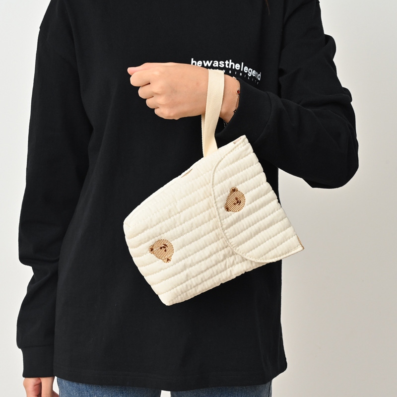 Sac à couches en coton brodé p - Backpack Diaper Bag avis et prix