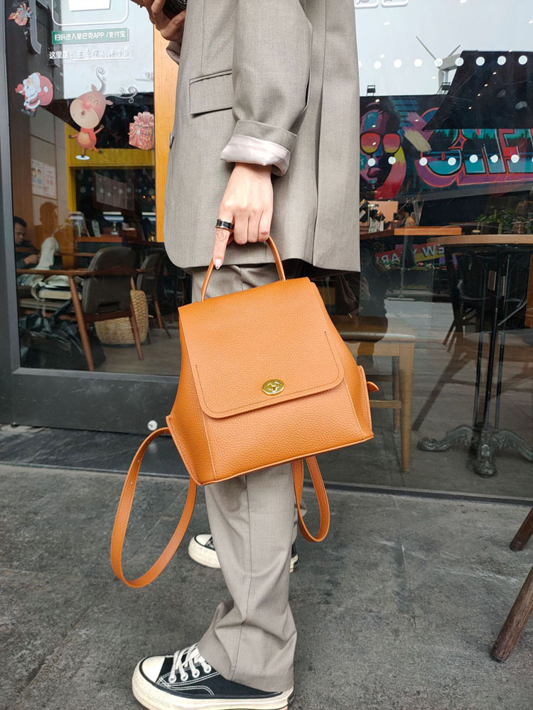 Sac à dos en cuir véritable po - Leather Backpack Vintage avis et prix