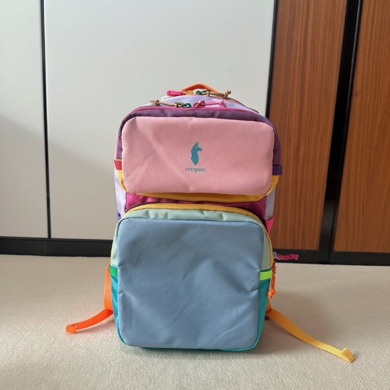 Sac à dos Dopamine Color Block - Canvas Backpack Casual avis et prix