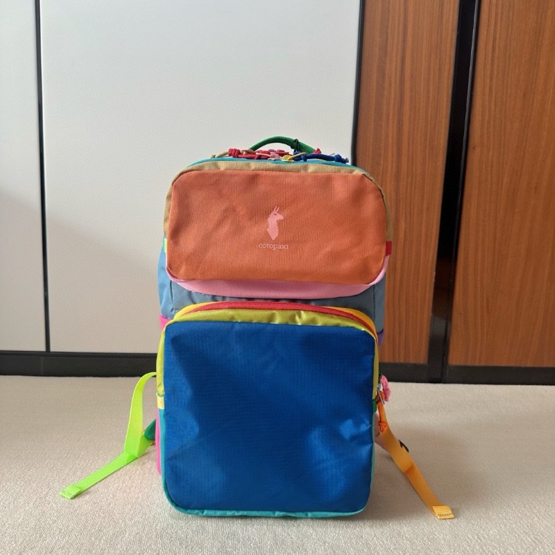 Sac à dos Dopamine Color Block - Canvas Backpack Casual avis et prix