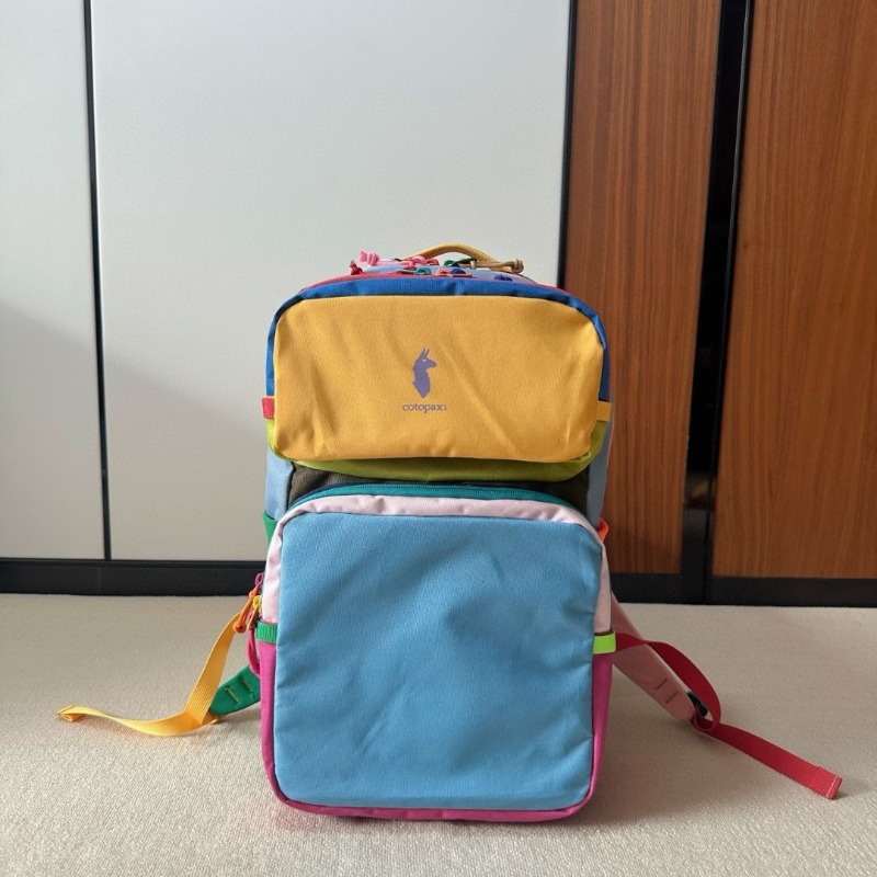 Sac à dos Dopamine Color Block - Canvas Backpack Casual avis et prix