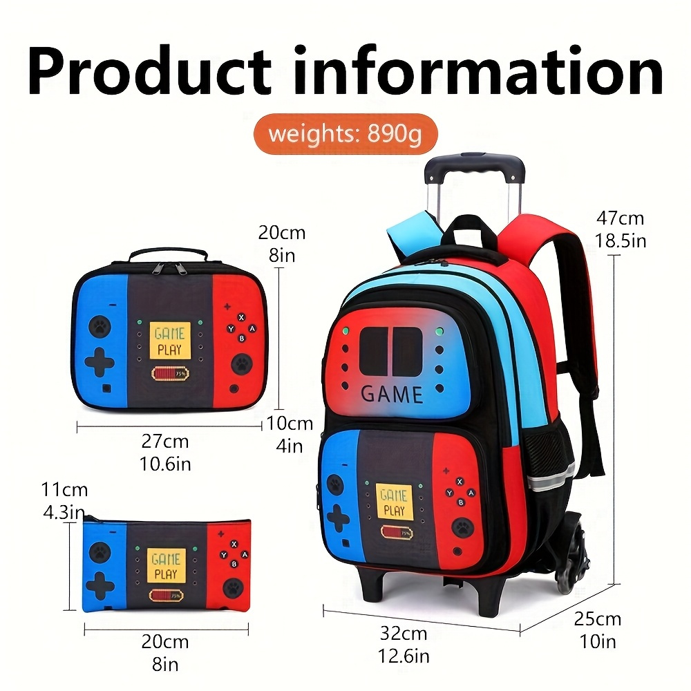 Sac à dos à roulettes 3 pièces - School Backpack Teen avis et prix
