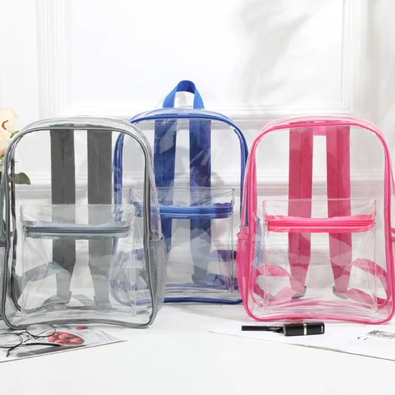 Sac à dos transparent en PVC p - Canvas Backpack Casual avis et prix