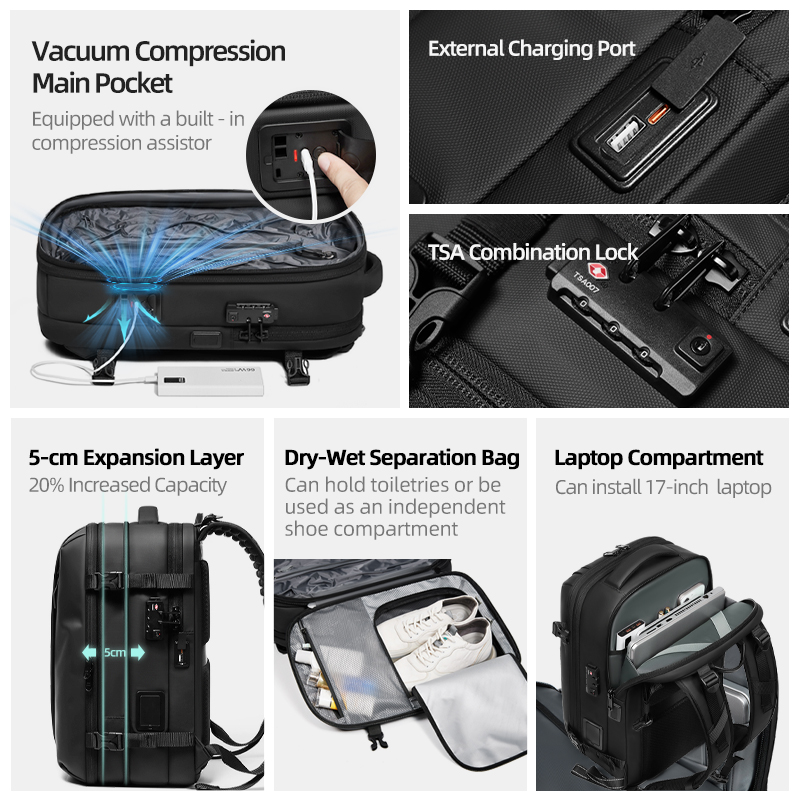Sac à dos de voyage pour homme - Travel Backpack Anti Theft avis et prix