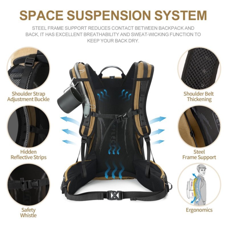 Grand sac à dos de randonnée i - Hiking Backpack Waterproof avis et prix