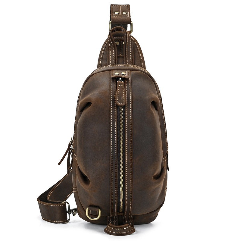 Sac à bandoulière en cuir véri - Sling Backpack Shoulder avis et prix