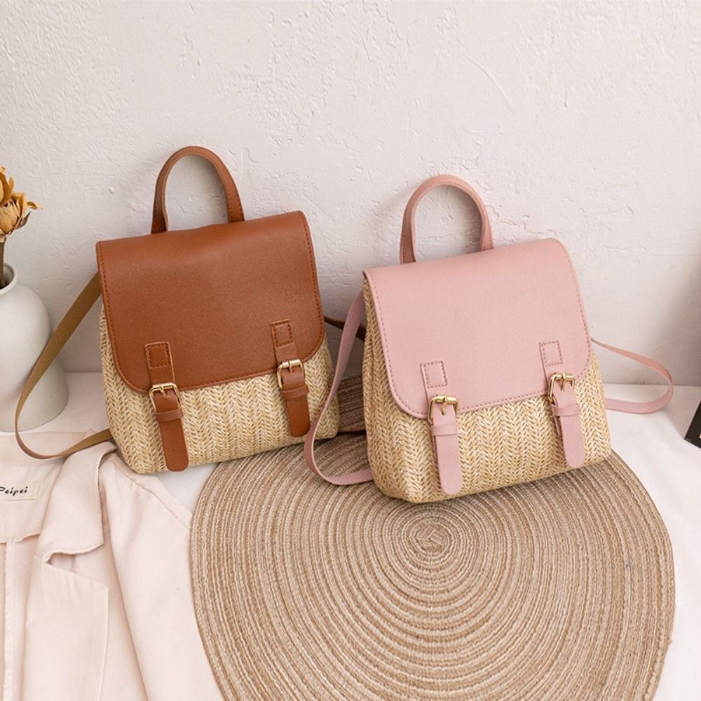 Sac à dos en cuir PU tressé st - Leather Backpack Vintage avis et prix