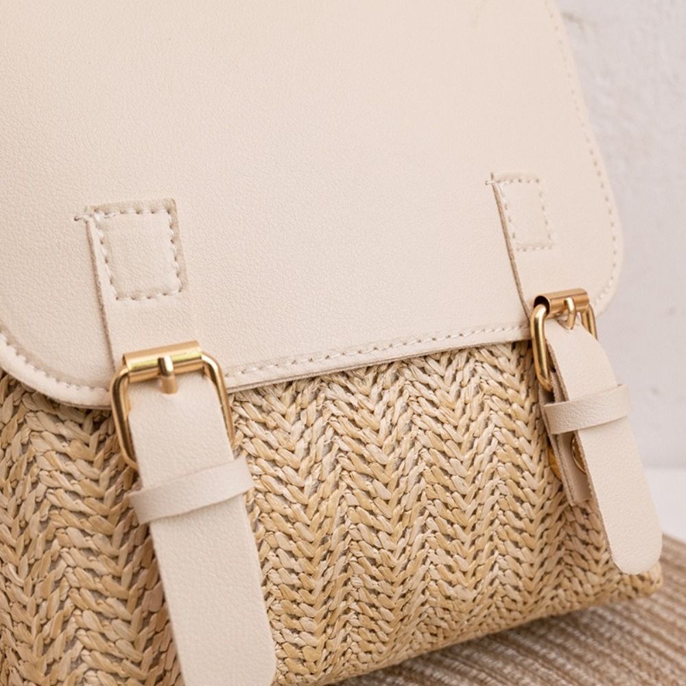 Sac à dos en cuir PU tressé st - Leather Backpack Vintage avis et prix